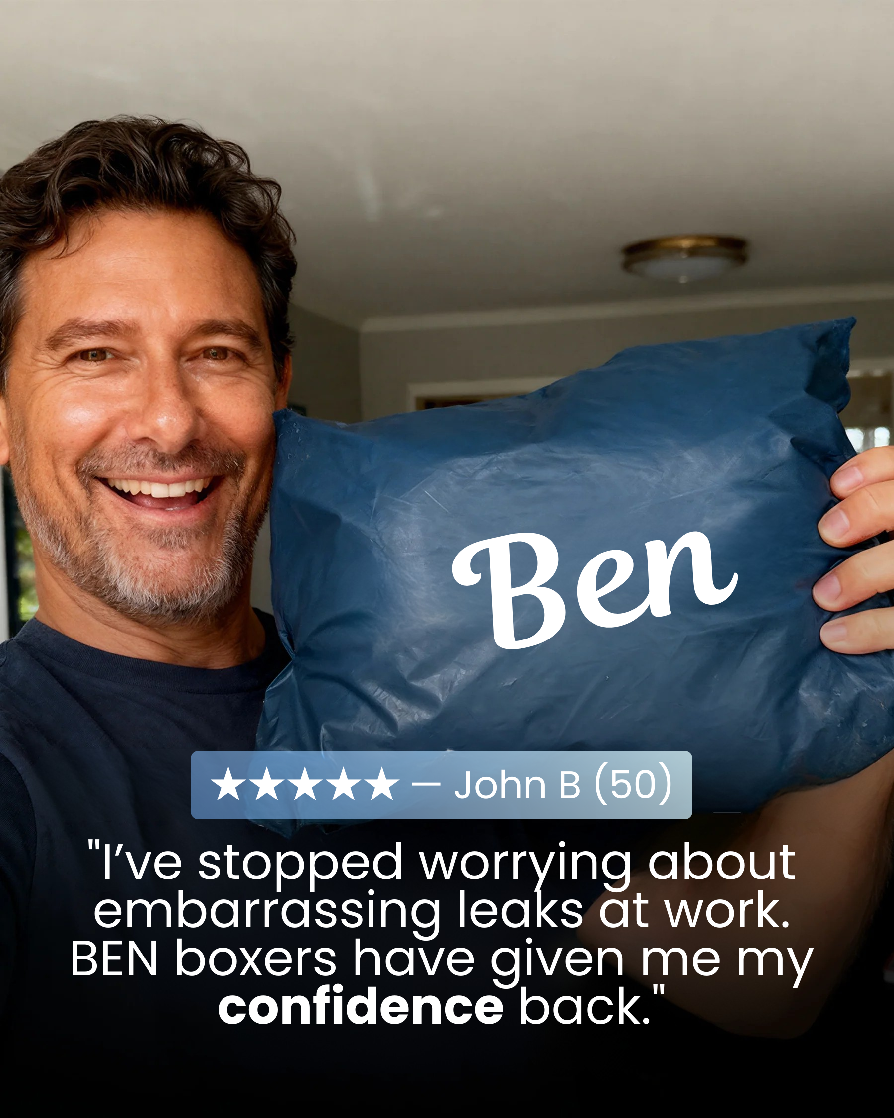 Ben’s Pro Leak-Proof Boxers (Grey)