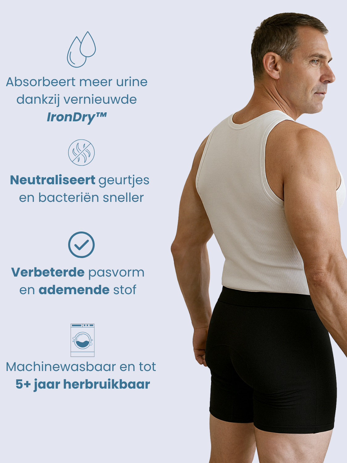 Boxers anti-fuites Ben's Pro (lot de 5)