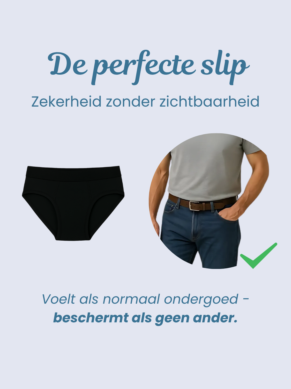 Ben's Originele Incontinentieslips (Grijs) BEN'S BOXERS